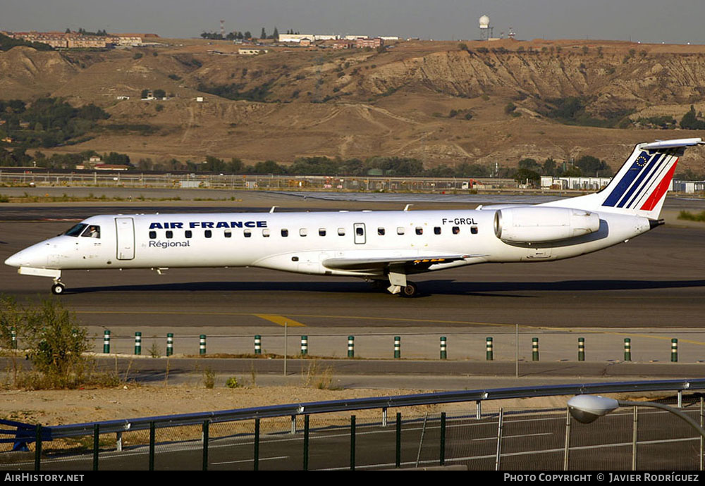 Aircraft Photo of F-GRGL | Embraer ERJ-145EU (EMB-145EU) | Air France | AirHistory.net #490099