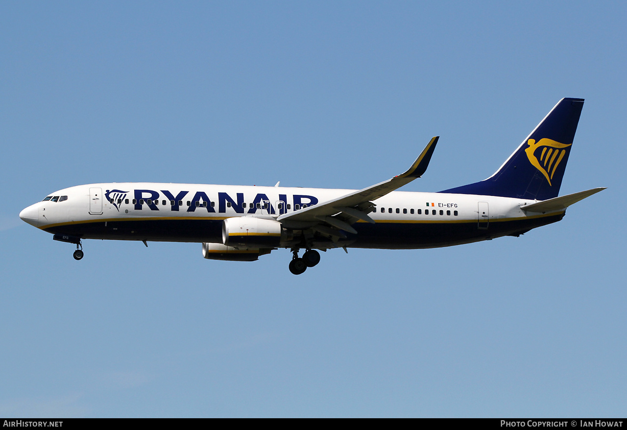 Aircraft Photo of EI-EFG | Boeing 737-8AS | Ryanair | AirHistory.net #490119