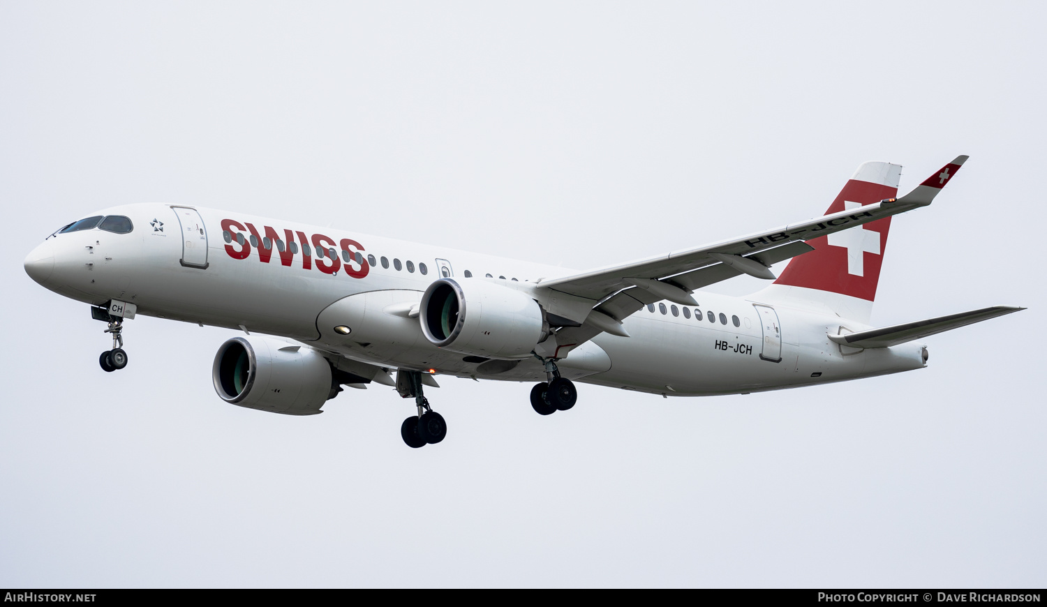 Aircraft Photo of HB-JCH | Bombardier CSeries CS300 (BD-500-1A11) | Swiss International Air Lines | AirHistory.net #490127