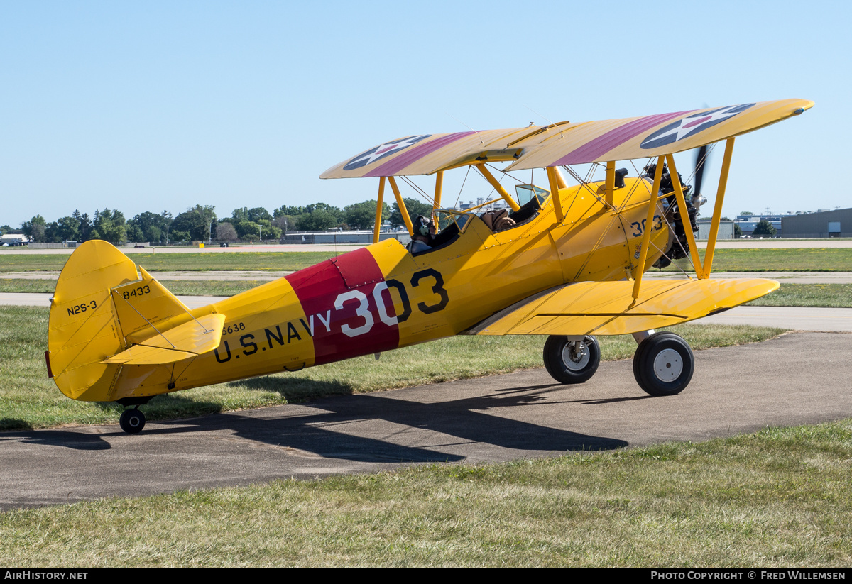 Aircraft Photo of N75638 / 8433 | Stearman N2S-3 Kaydet (B75N1) | USA - Navy | AirHistory.net #490141