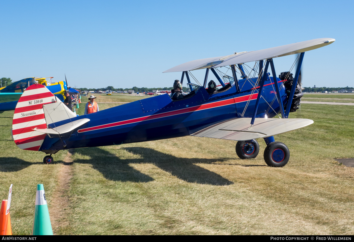 Aircraft Photo of N53040 / NC53040 | Boeing PT-17 Kaydet (A75N1) | AirHistory.net #490147