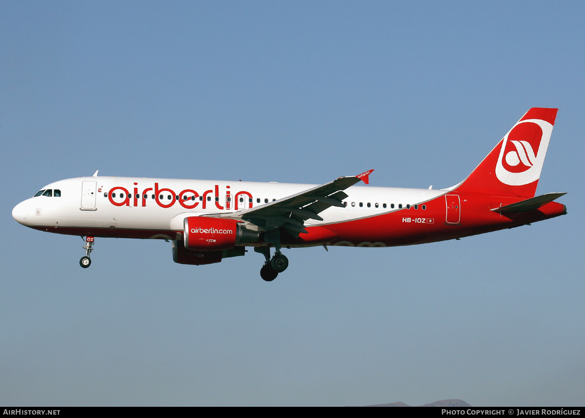 Aircraft Photo of HB-IOZ | Airbus A320-214 | Air Berlin | AirHistory.net #490185