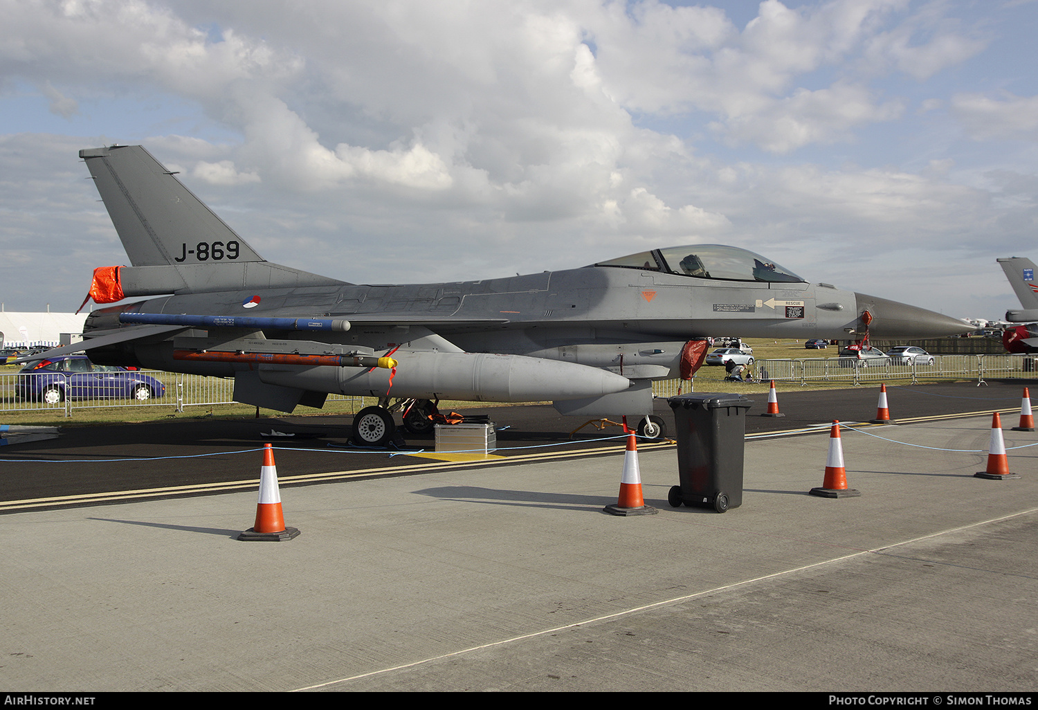 Aircraft Photo of J-869 | General Dynamics F-16AM Fighting Falcon | Netherlands - Air Force | AirHistory.net #490195