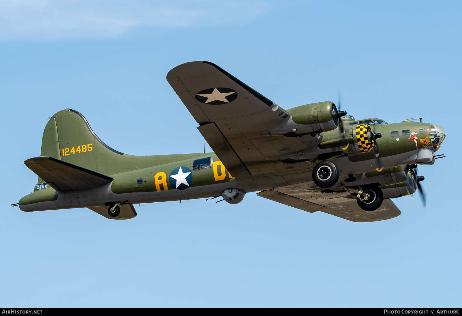 Aircraft Photo of G-BEDF / 124485 | Boeing B-17G Flying Fortress | USA - Air Force | AirHistory.net #490228