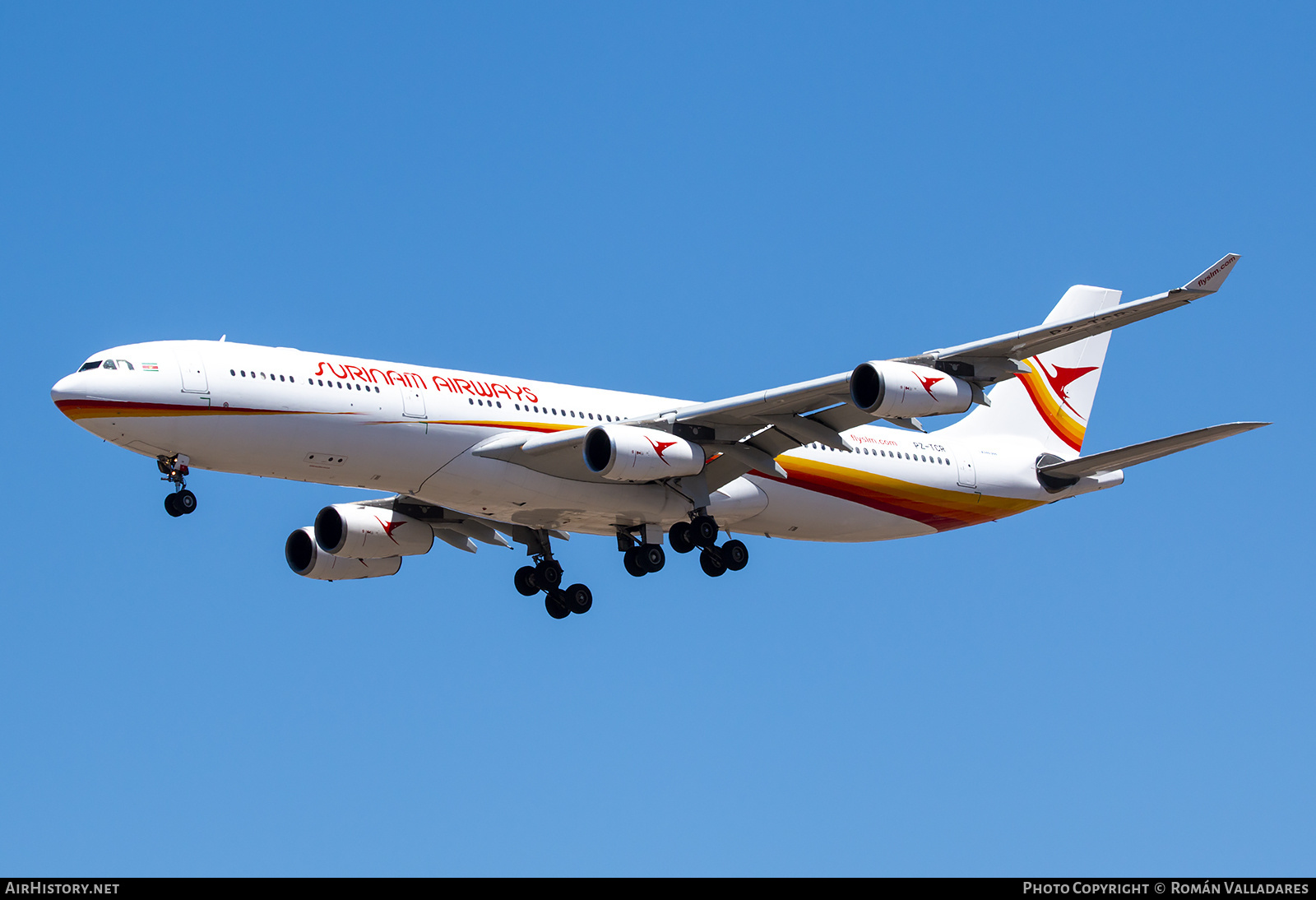 Aircraft Photo of PZ-TCR | Airbus A340-313X | Surinam Airways | AirHistory.net #490269