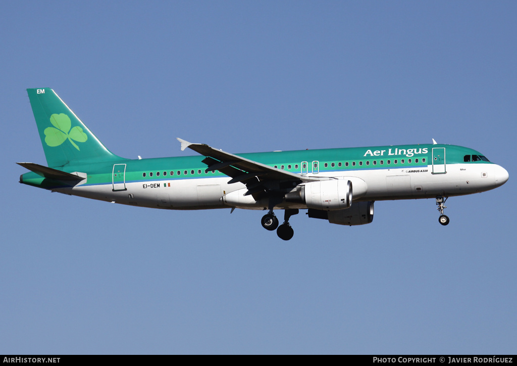 Aircraft Photo of EI-DEM | Airbus A320-214 | Aer Lingus | AirHistory.net #490315