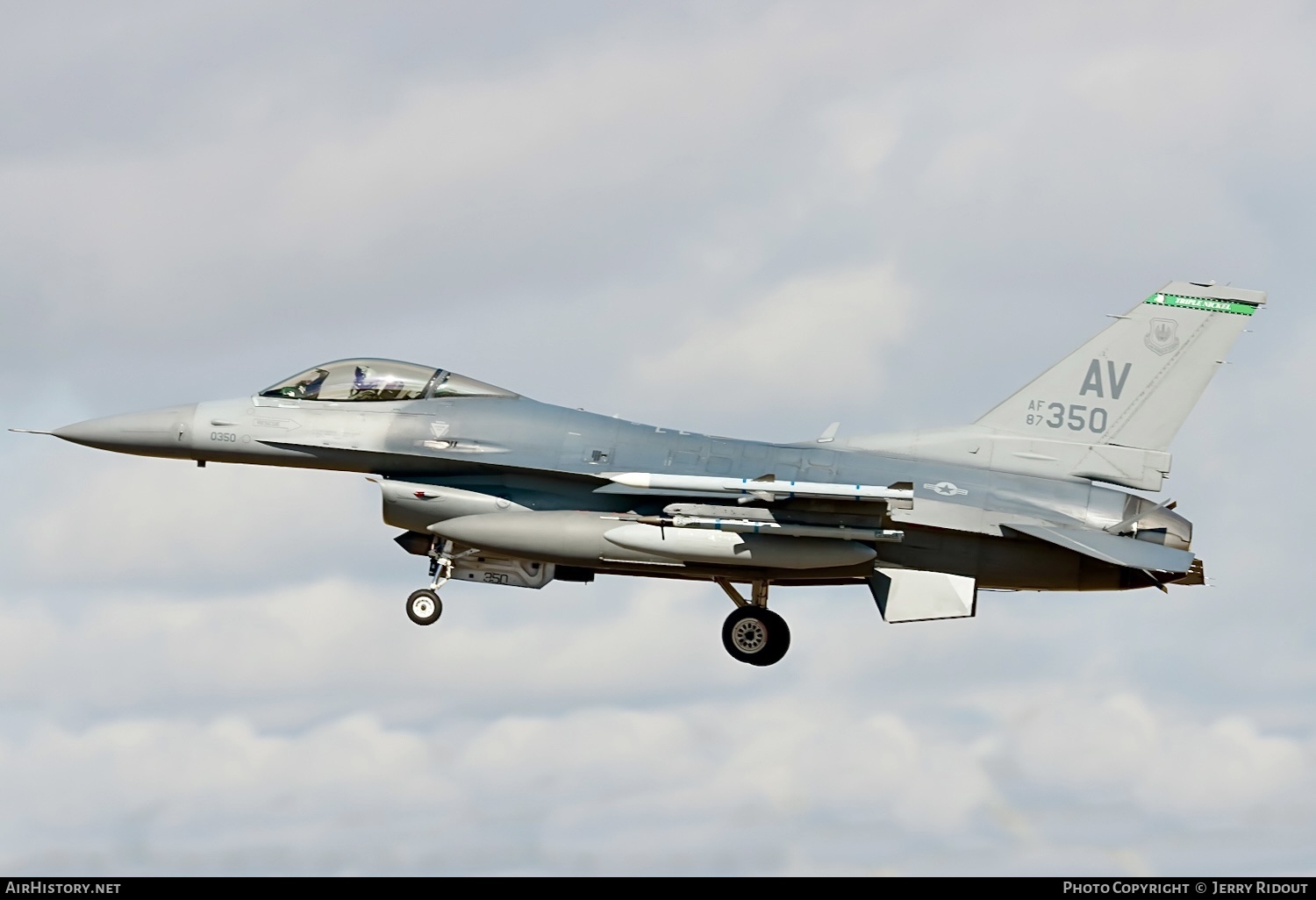 Aircraft Photo of 87-0350 / AF87-350 | General Dynamics F-16CM Fighting Falcon | USA - Air Force | AirHistory.net #490337