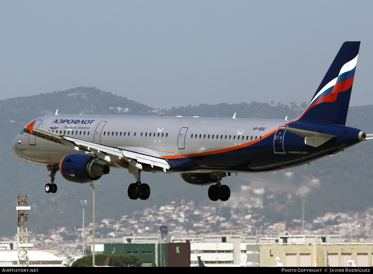 Aircraft Photo of VP-BOC | Airbus A321-211 | Aeroflot - Russian Airlines | AirHistory.net #490359