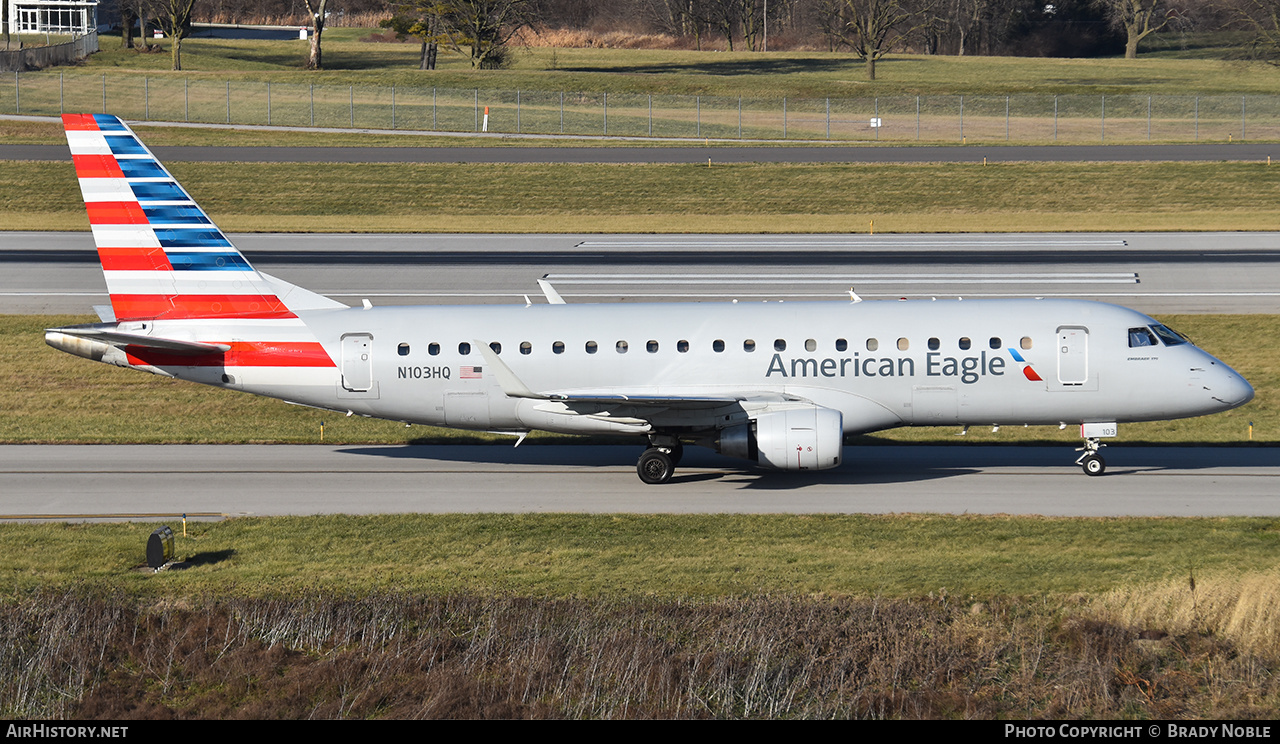 Aircraft Photo of N103HQ | Embraer 175LR (ERJ-170-200LR) | American Eagle | AirHistory.net #490394