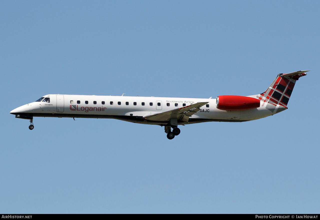 Aircraft Photo of G-SAJC | Embraer ERJ-145EP (EMB-145EP) | Loganair | AirHistory.net #490402