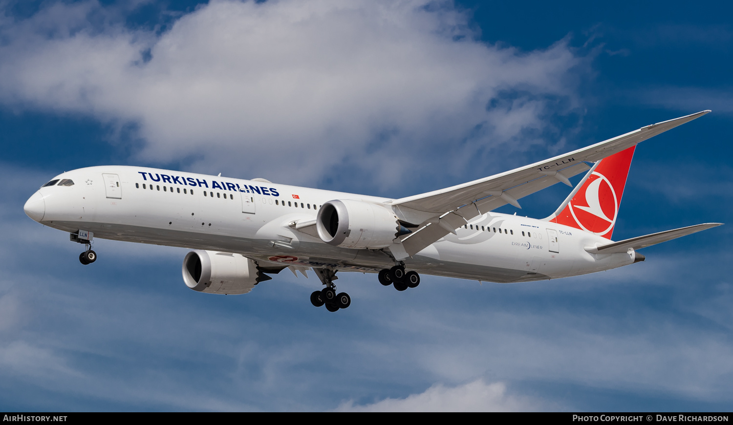 Aircraft Photo of TC-LLN | Boeing 787-9 Dreamliner | Turkish Airlines | AirHistory.net #490420