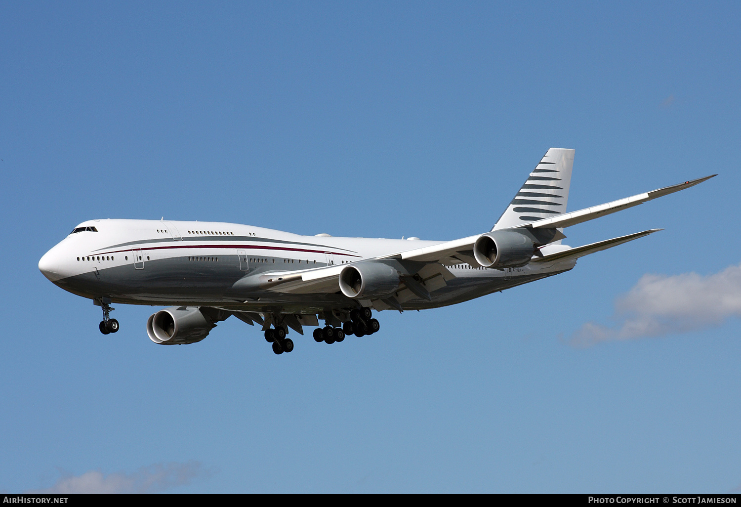 Aircraft Photo of A7-HBJ | Boeing 747-8KB BBJ | AirHistory.net #490439