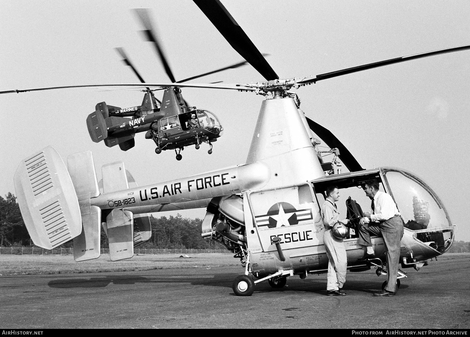 Aircraft Photo of 58-1823 | Kaman H-43A Huskie | USA - Air Force | AirHistory.net #490466