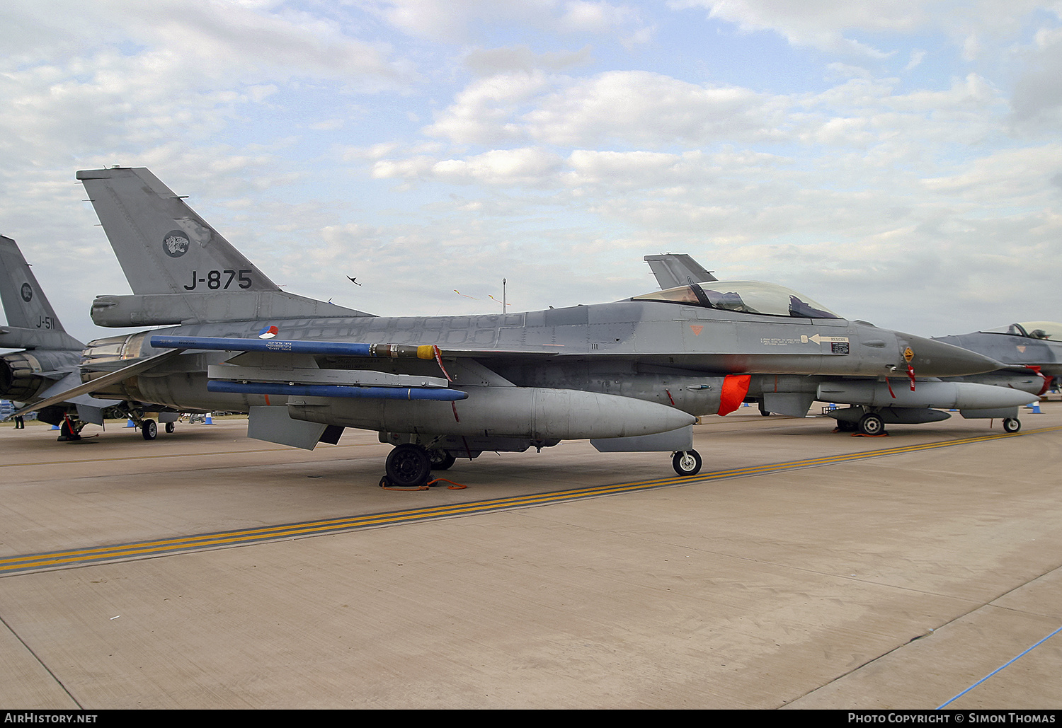 Aircraft Photo of J-875 | General Dynamics F-16AM Fighting Falcon | Netherlands - Air Force | AirHistory.net #490480