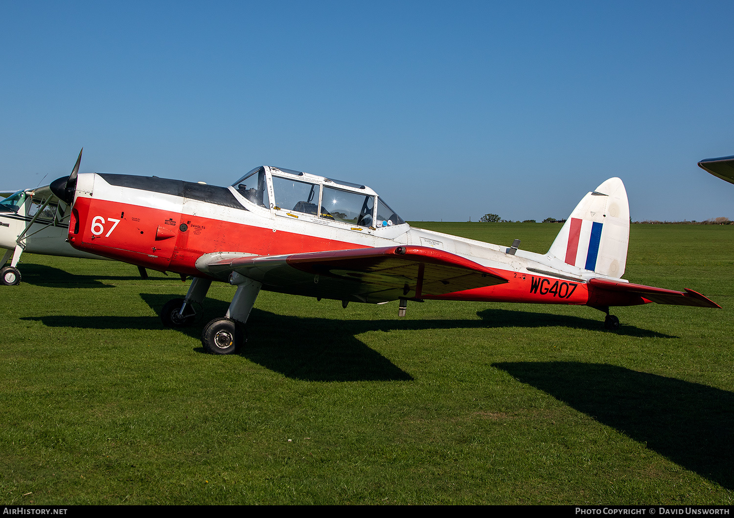 Aircraft Photo of G-BWMX / WG407 | De Havilland Canada DHC-1 Chipmunk Mk22 | UK - Air Force | AirHistory.net #490513