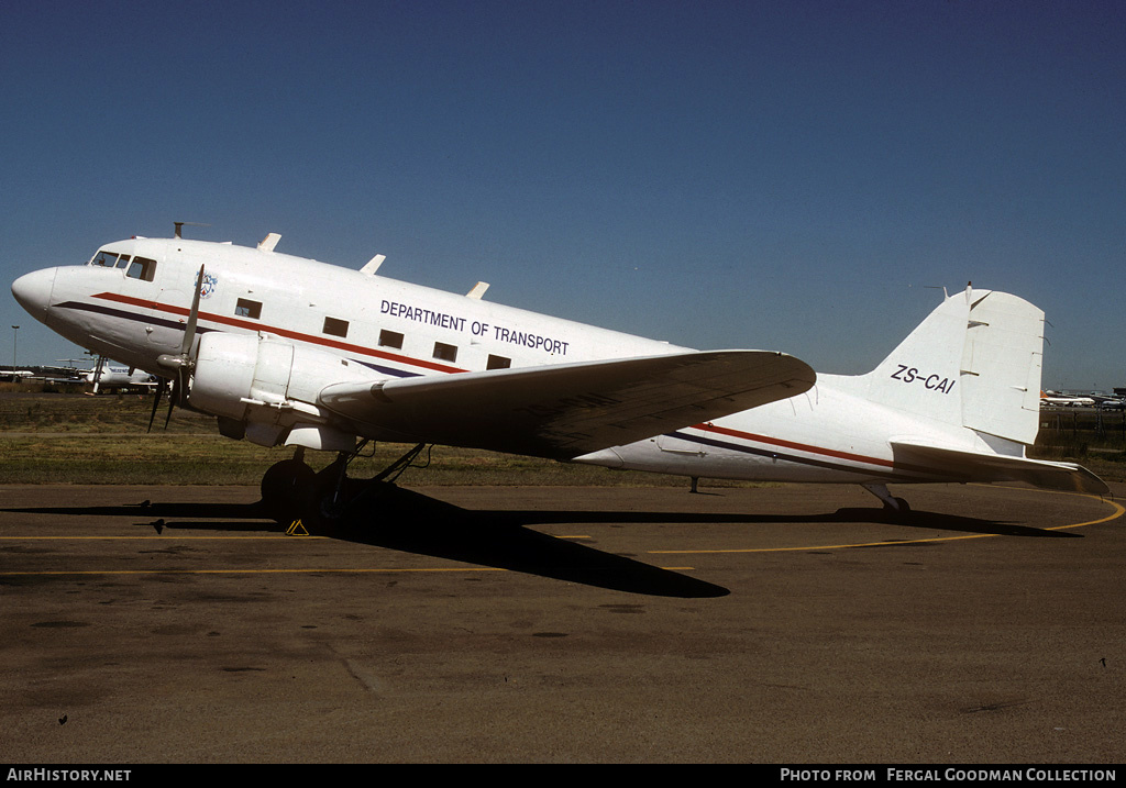 Aircraft Photo of ZS-CAI | Douglas C-47A Skytrain | Department of Transport / Departement Van Vervoer | AirHistory.net #490520