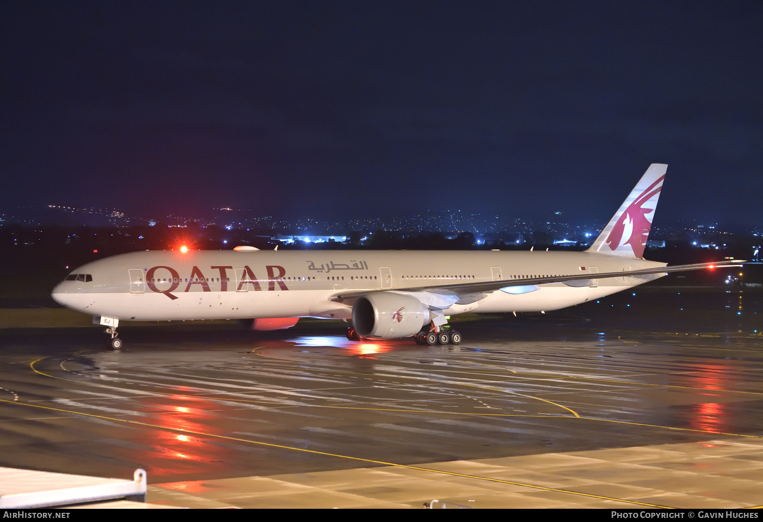 Aircraft Photo of A7-BEJ | Boeing 777-3DZ/ER | Qatar Airways | AirHistory.net #490529