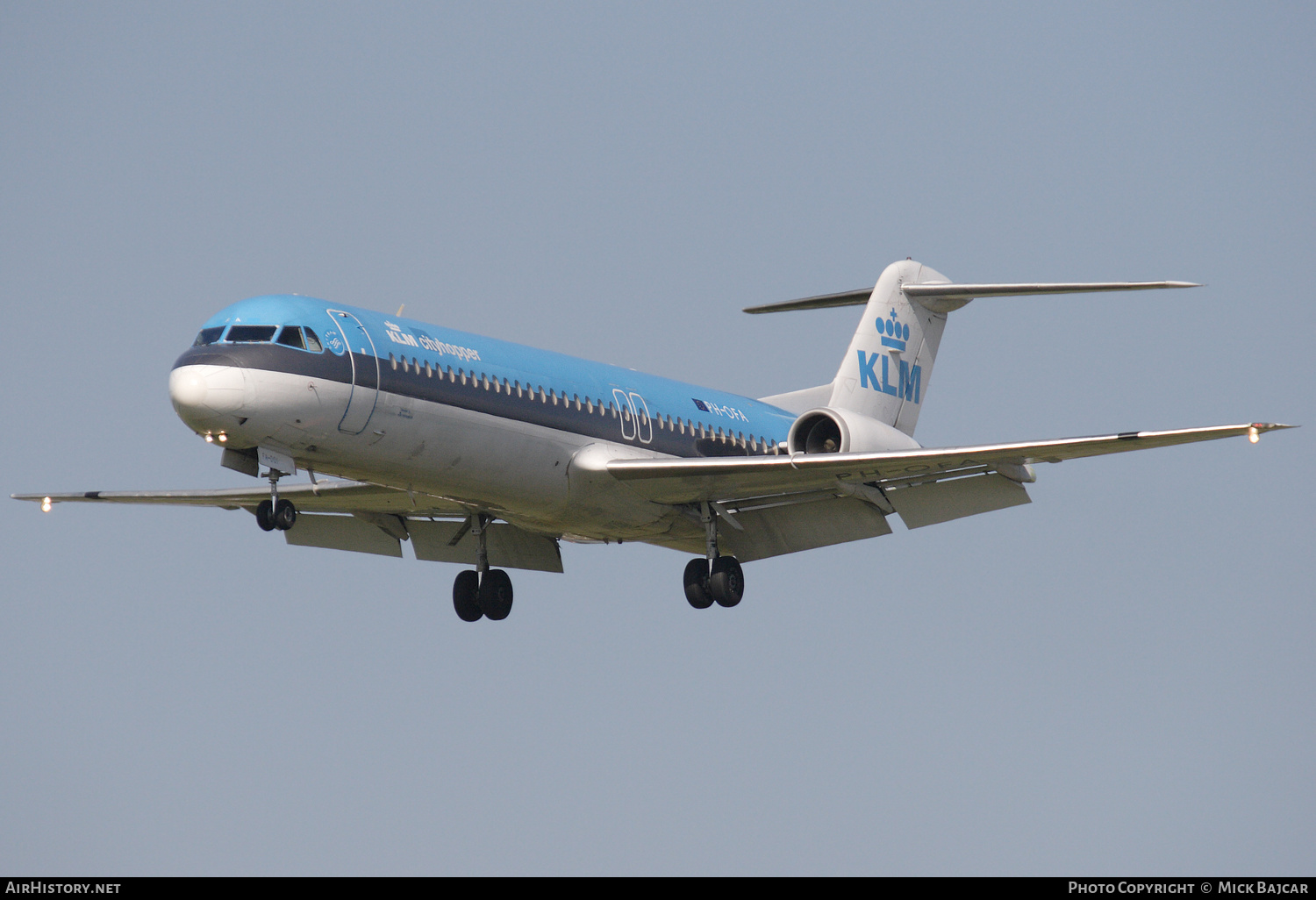Aircraft Photo of PH-OFA | Fokker 100 (F28-0100) | KLM Cityhopper | AirHistory.net #490621