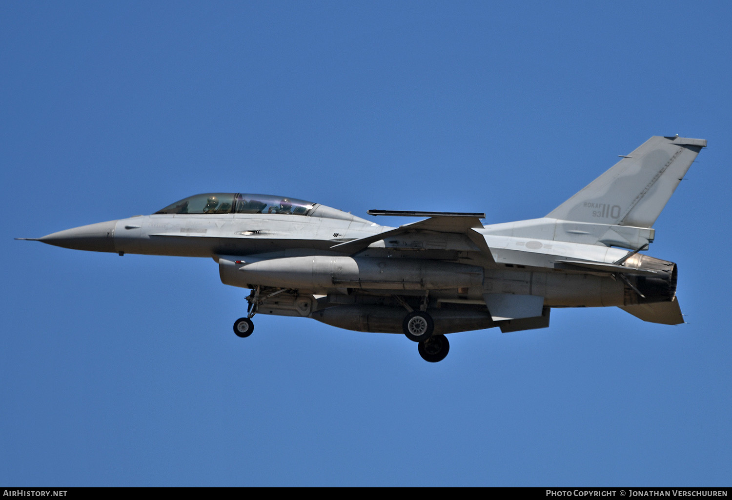 Aircraft Photo of 93-110 / ROKAF93-110 | Lockheed Martin KF-16D Fighting Falcon | South Korea - Air Force | AirHistory.net #490647