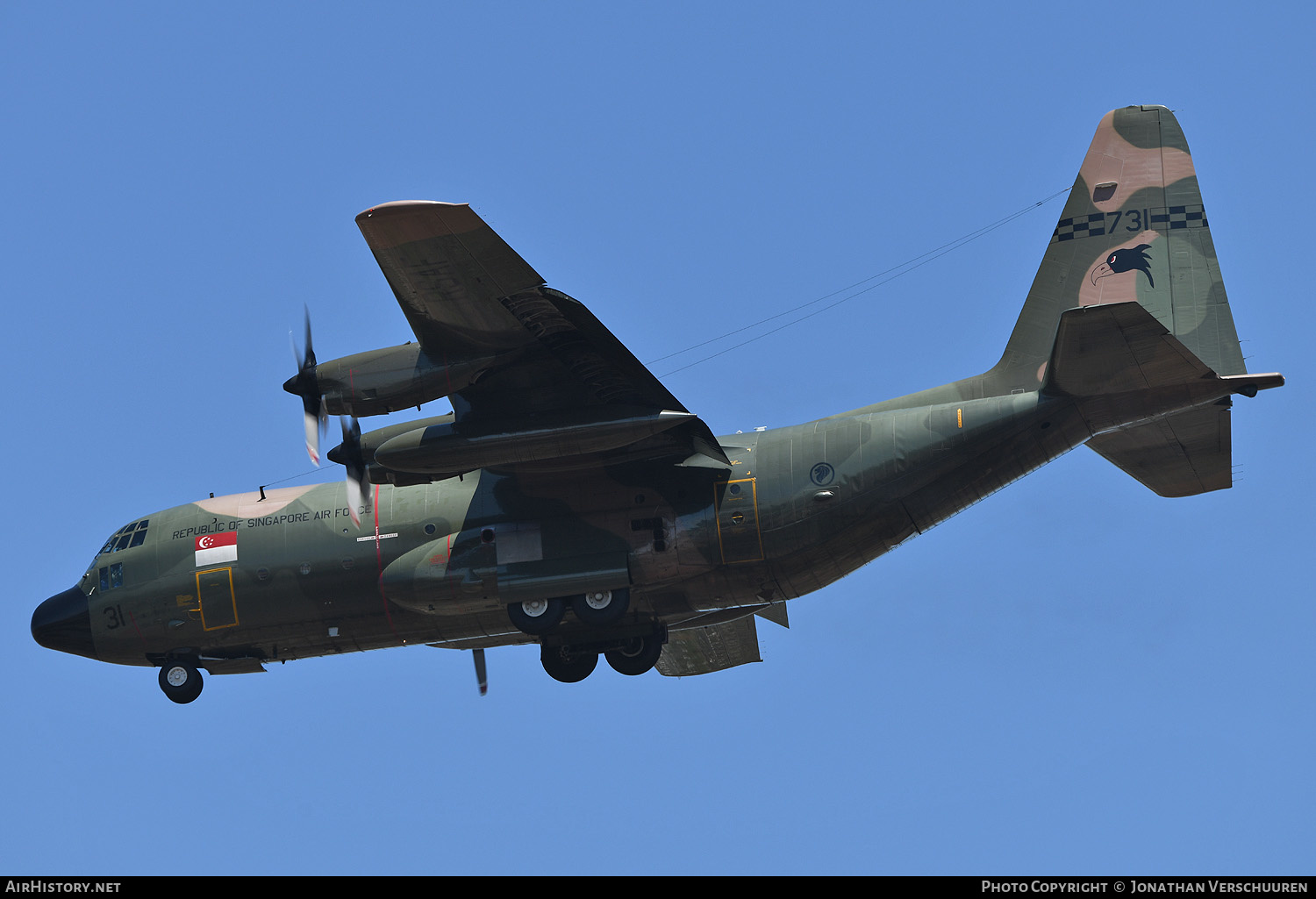 Aircraft Photo of 731 | Lockheed KC-130H Hercules (L-382) | Singapore - Air Force | AirHistory.net #490648