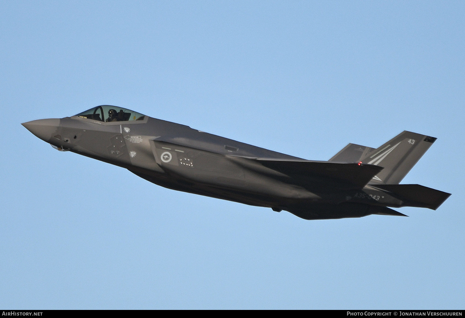 Aircraft Photo of A35-043 | Lockheed Martin F-35A Lightning II | Australia - Air Force | AirHistory.net #490684