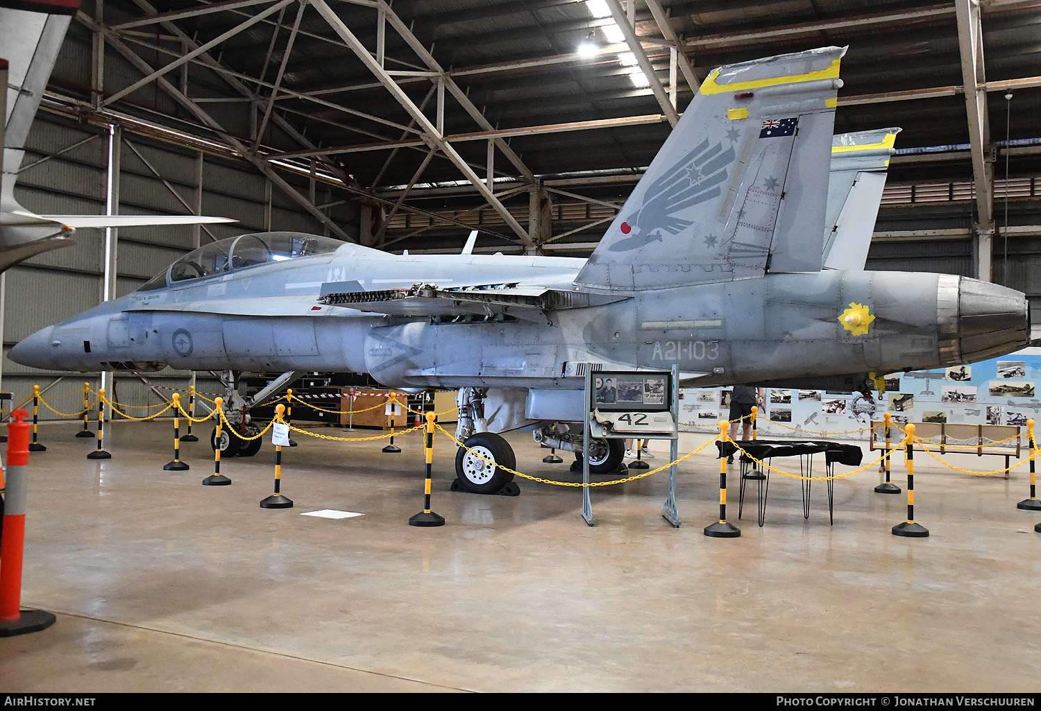 Aircraft Photo of A21-103 | McDonnell Douglas F/A-18B Hornet | Australia - Air Force | AirHistory.net #490729