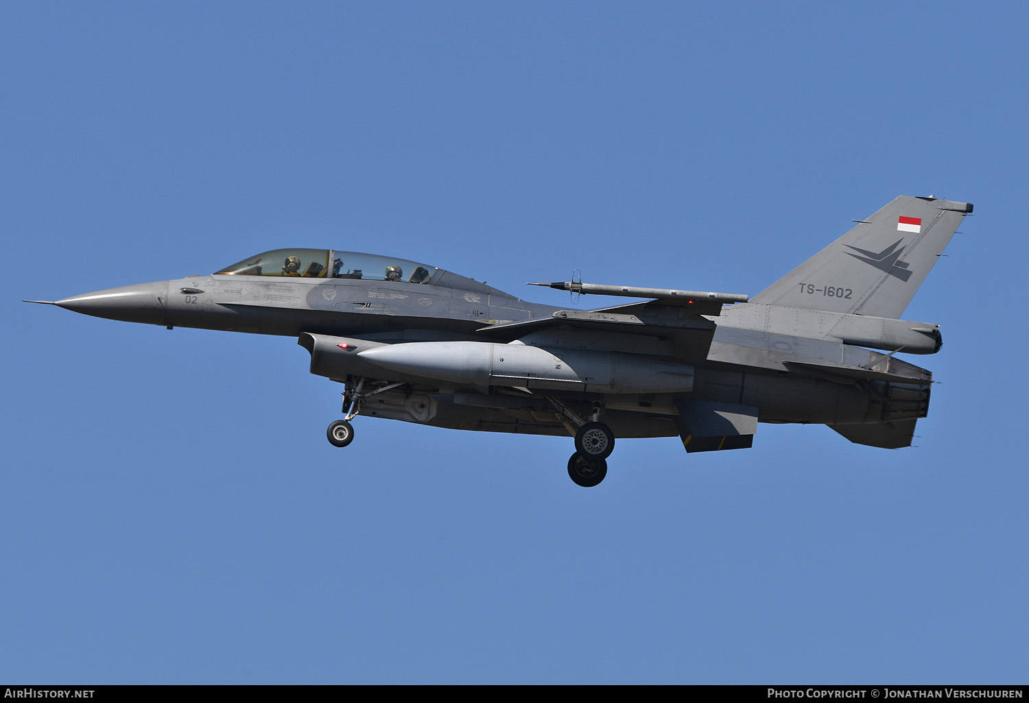 Aircraft Photo of TS-1602 | General Dynamics F-16BM Fighting Falcon | Indonesia - Air Force | AirHistory.net #490796