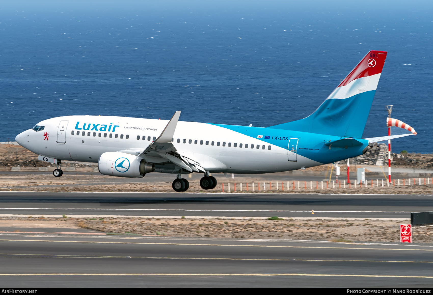 Aircraft Photo of LX-LGS | Boeing 737-7C9 | Luxair | AirHistory.net #490814