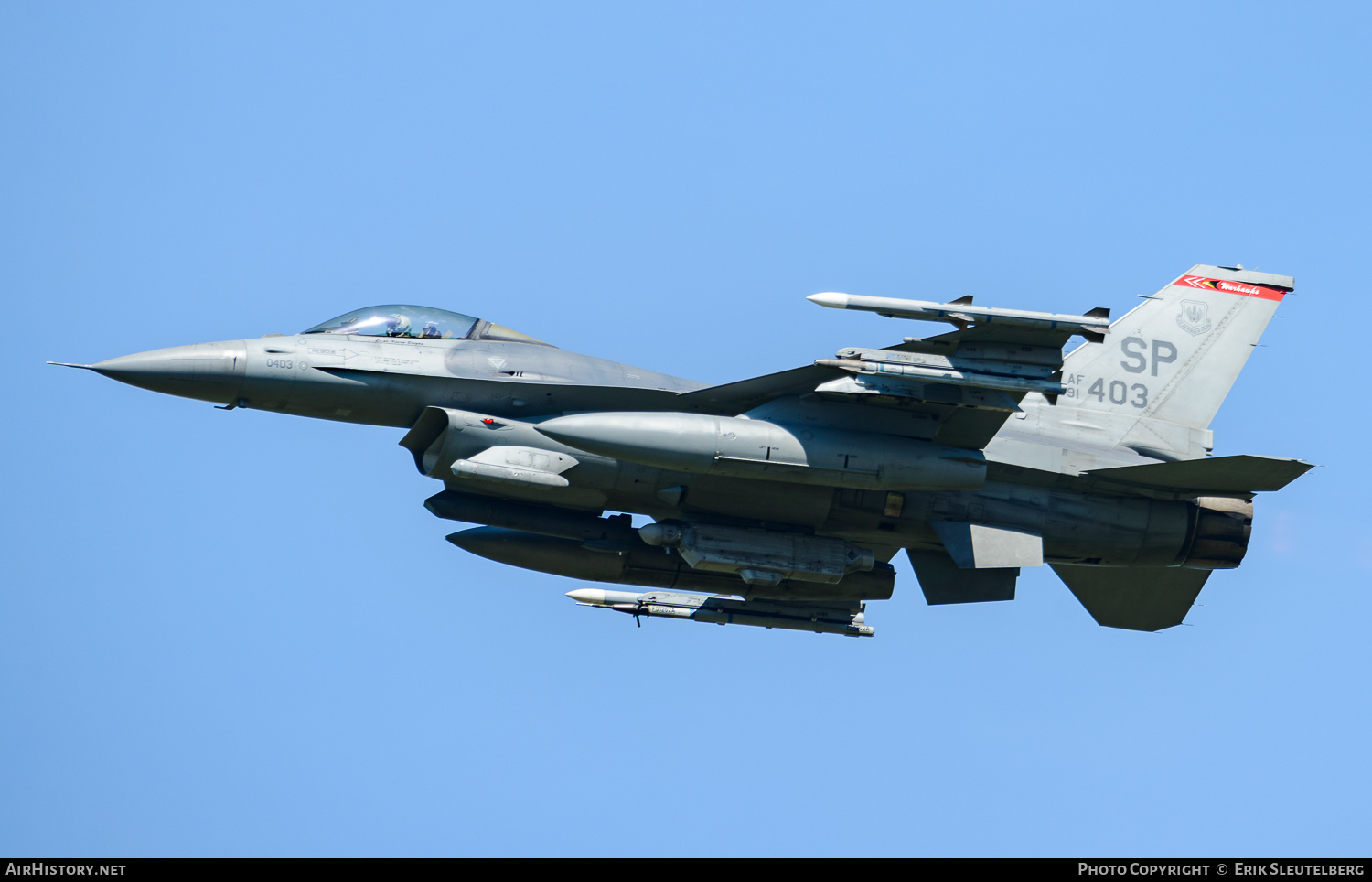 Aircraft Photo of 91-0403 / AF91-403 | Lockheed F-16CM Fighting Falcon | USA - Air Force | AirHistory.net #490826