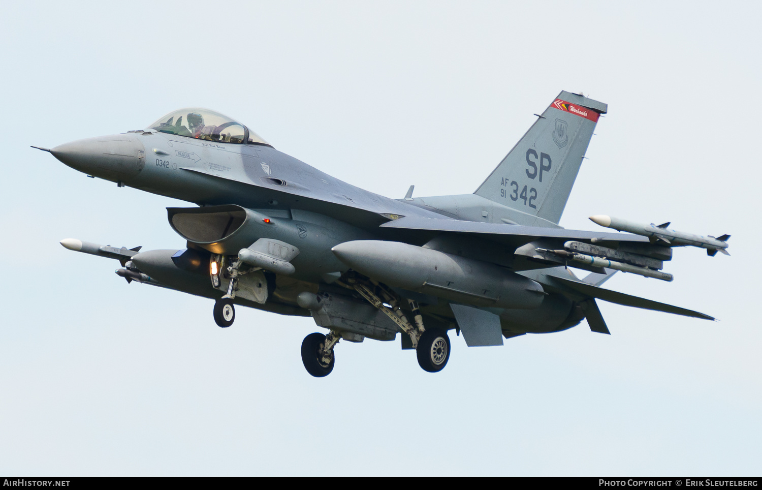 Aircraft Photo of 91-0342 / AF91-342 | General Dynamics F-16CM Fighting Falcon | USA - Air Force | AirHistory.net #490856