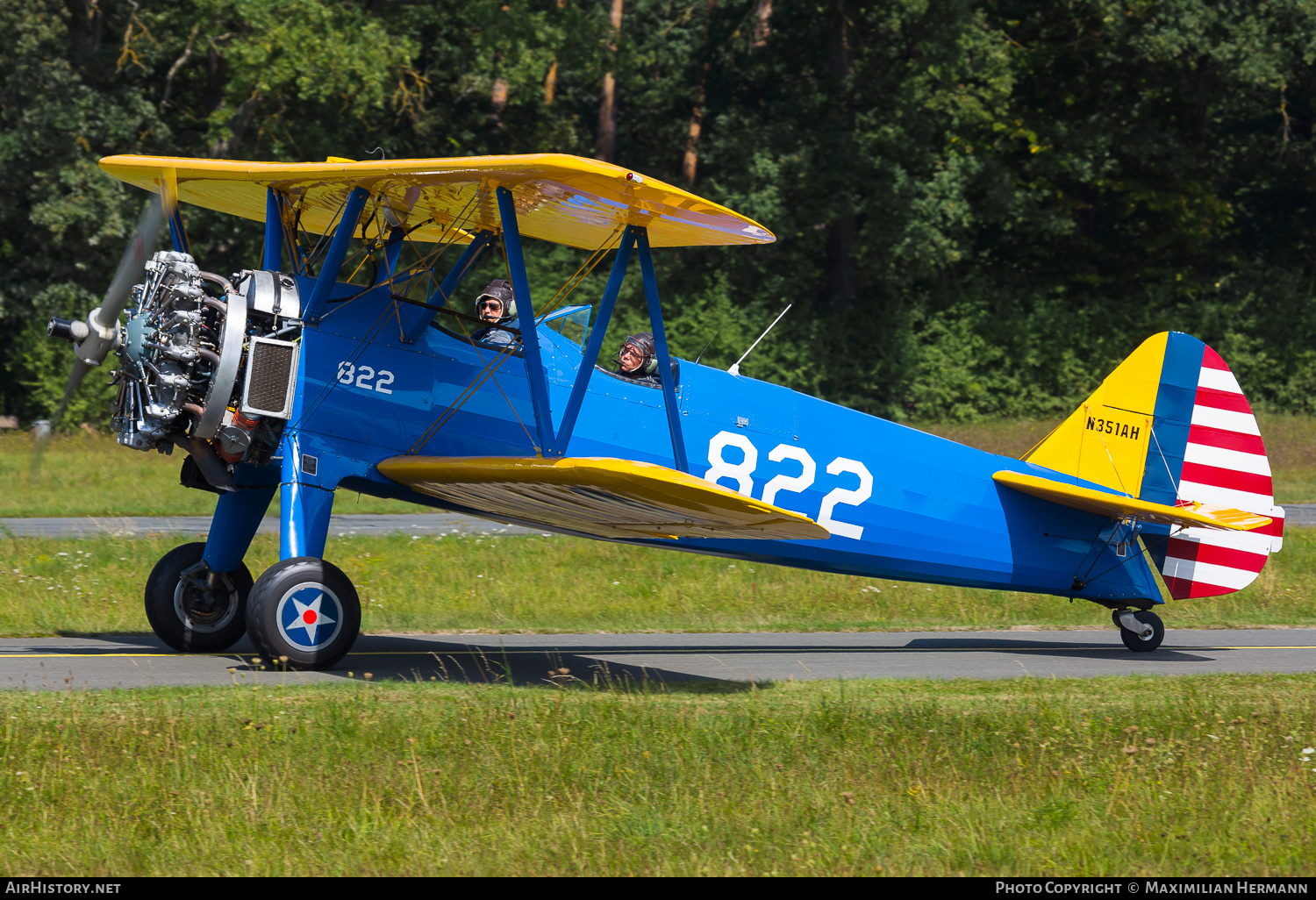 Aircraft Photo of N351AH | Boeing A75N1 Kaydet | USA - Air Force | AirHistory.net #490862