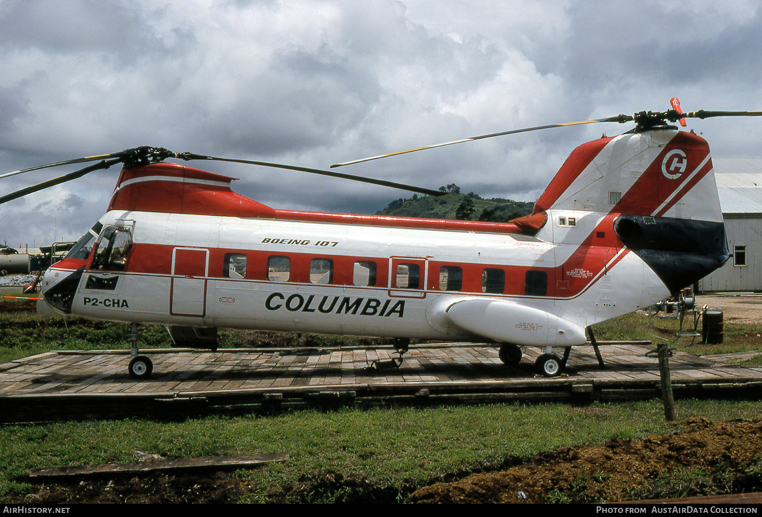 Aircraft Photo of P2-CHA | Kawasaki KV-107 II-2 | Columbia Helicopters | AirHistory.net #490877