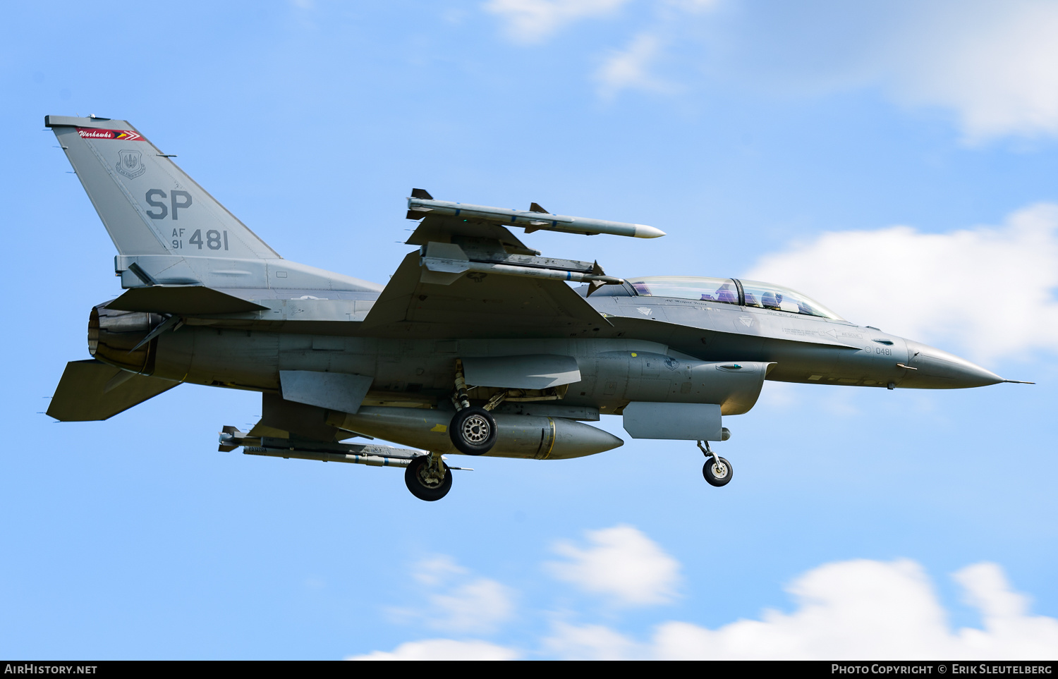 Aircraft Photo of 91-0481 / AF91-481 | General Dynamics F-16DM Fighting Falcon | USA - Air Force | AirHistory.net #490897