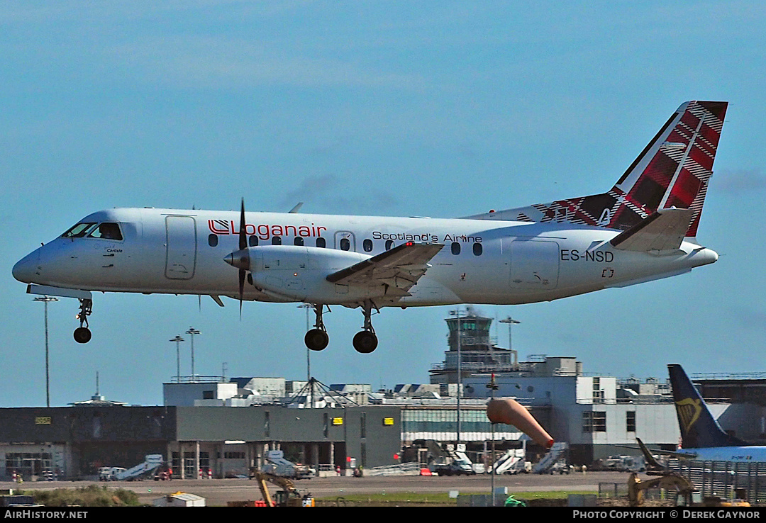 Aircraft Photo of ES-NSD | Saab 340B | Loganair | AirHistory.net #490911