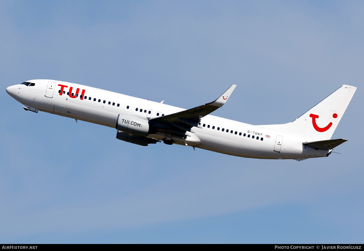 Aircraft Photo of G-TUKF | Boeing 737-8AS | TUI | AirHistory.net #490925