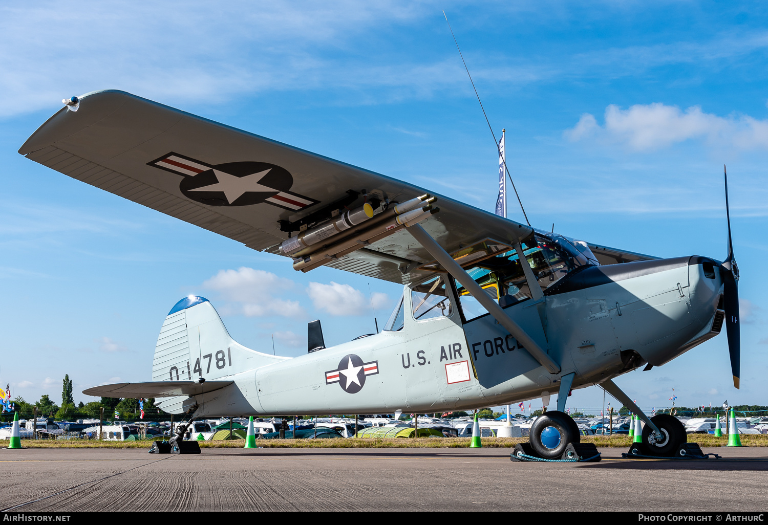 Aircraft Photo of G-VNAM / 0-14781 | Cessna O-1A Bird Dog | USA - Air Force | AirHistory.net #490936