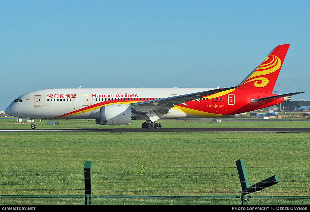 Aircraft Photo of B-2722 | Boeing 787-8 Dreamliner | Hainan Airlines | AirHistory.net #490956