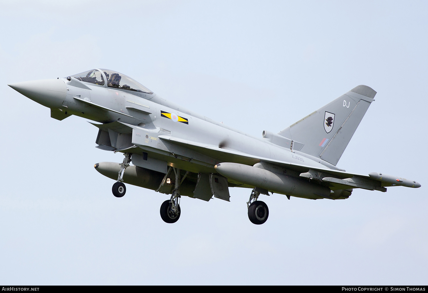 Aircraft Photo of ZJ935 | Eurofighter EF-2000 Typhoon FGR4 | UK - Air Force | AirHistory.net #490978