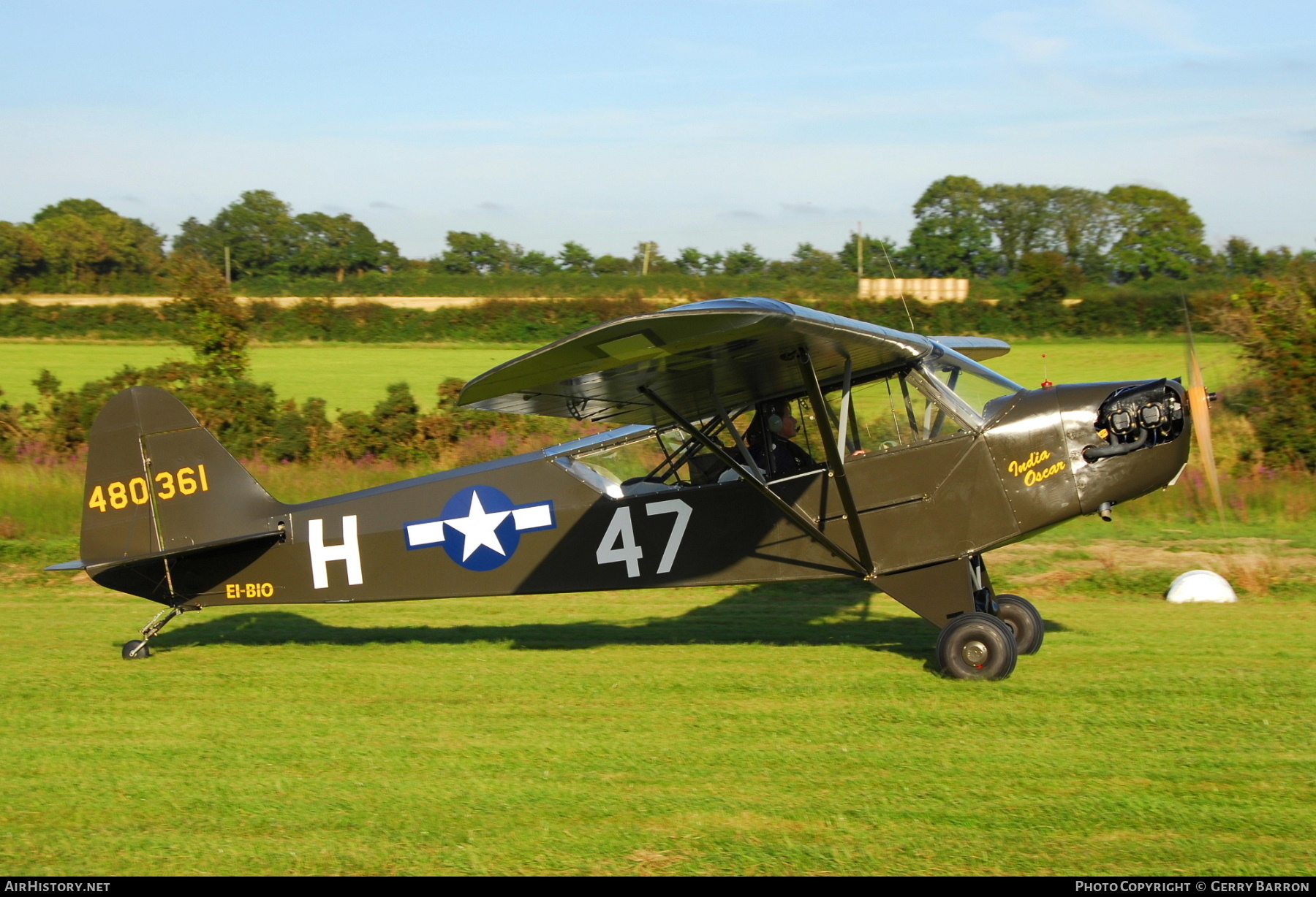 Aircraft Photo of EI-BIO / 480361 | Piper J-3C-65 Cub | USA - Air Force | AirHistory.net #490980