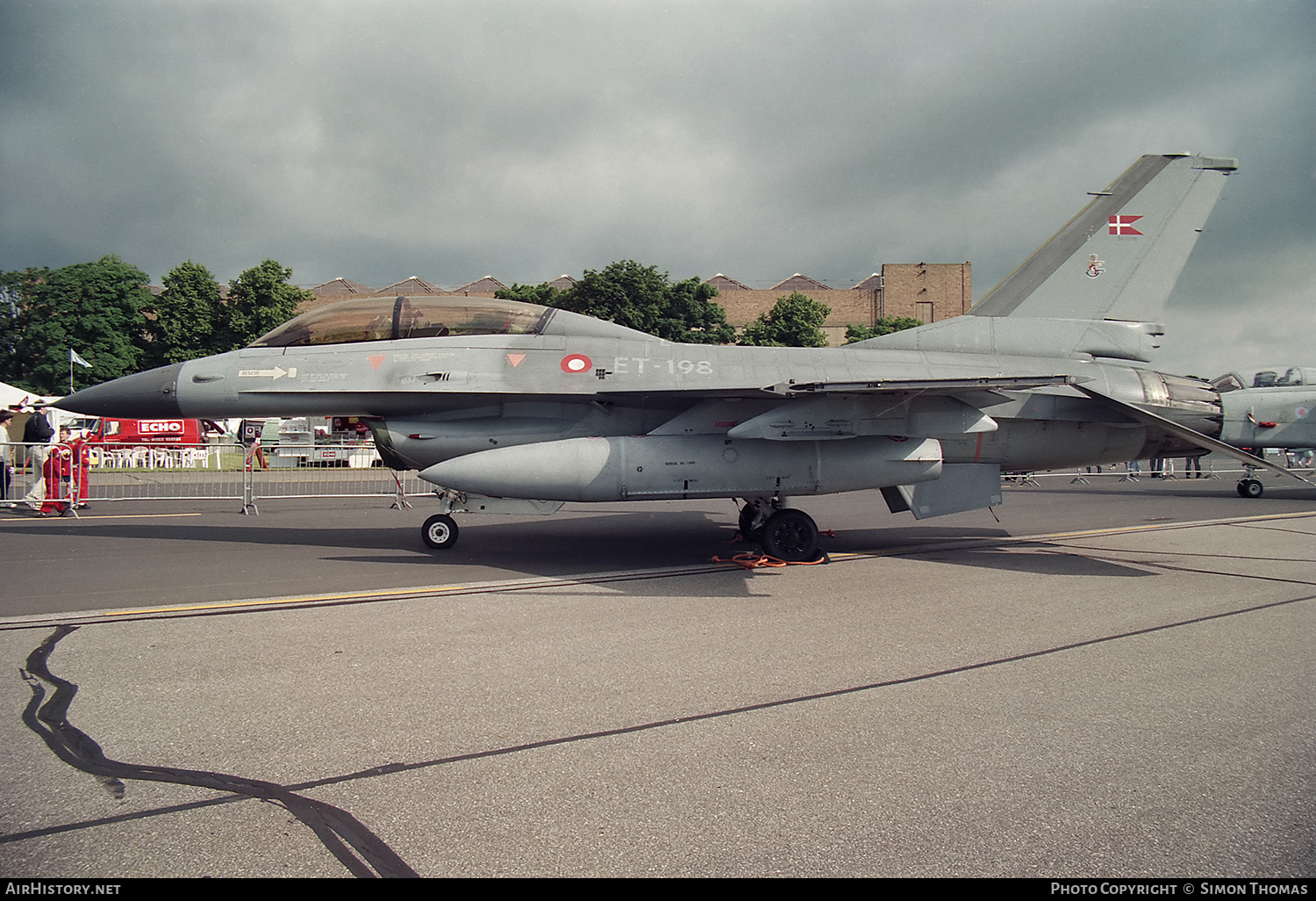 Aircraft Photo of ET-198 | General Dynamics F-16B Fighting Falcon | Denmark - Air Force | AirHistory.net #490987