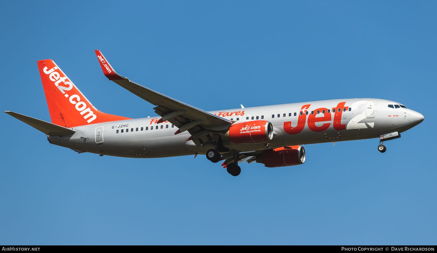 Aircraft Photo of G-JZHC | Boeing 737-8K5 | Jet2 | AirHistory.net #490995