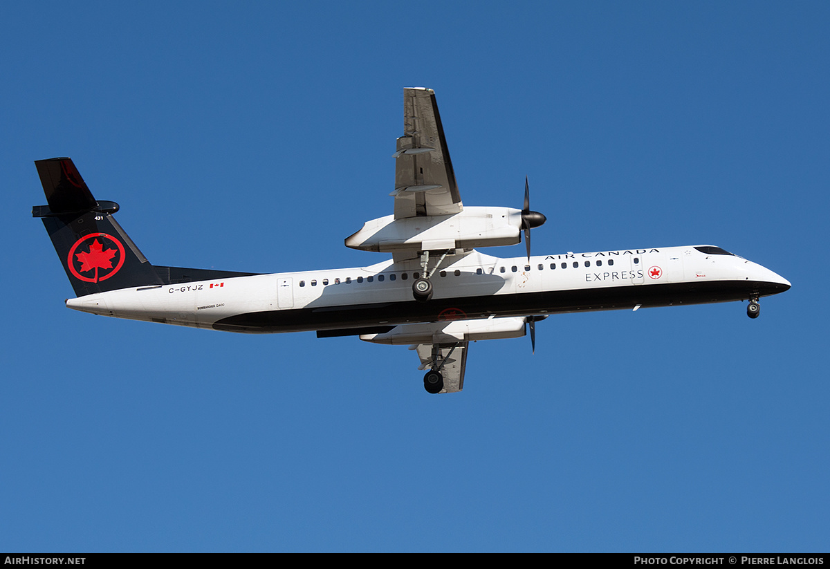 Aircraft Photo of C-GYJZ | Bombardier DHC-8-402 Dash 8 | Air Canada Express | AirHistory.net #491035