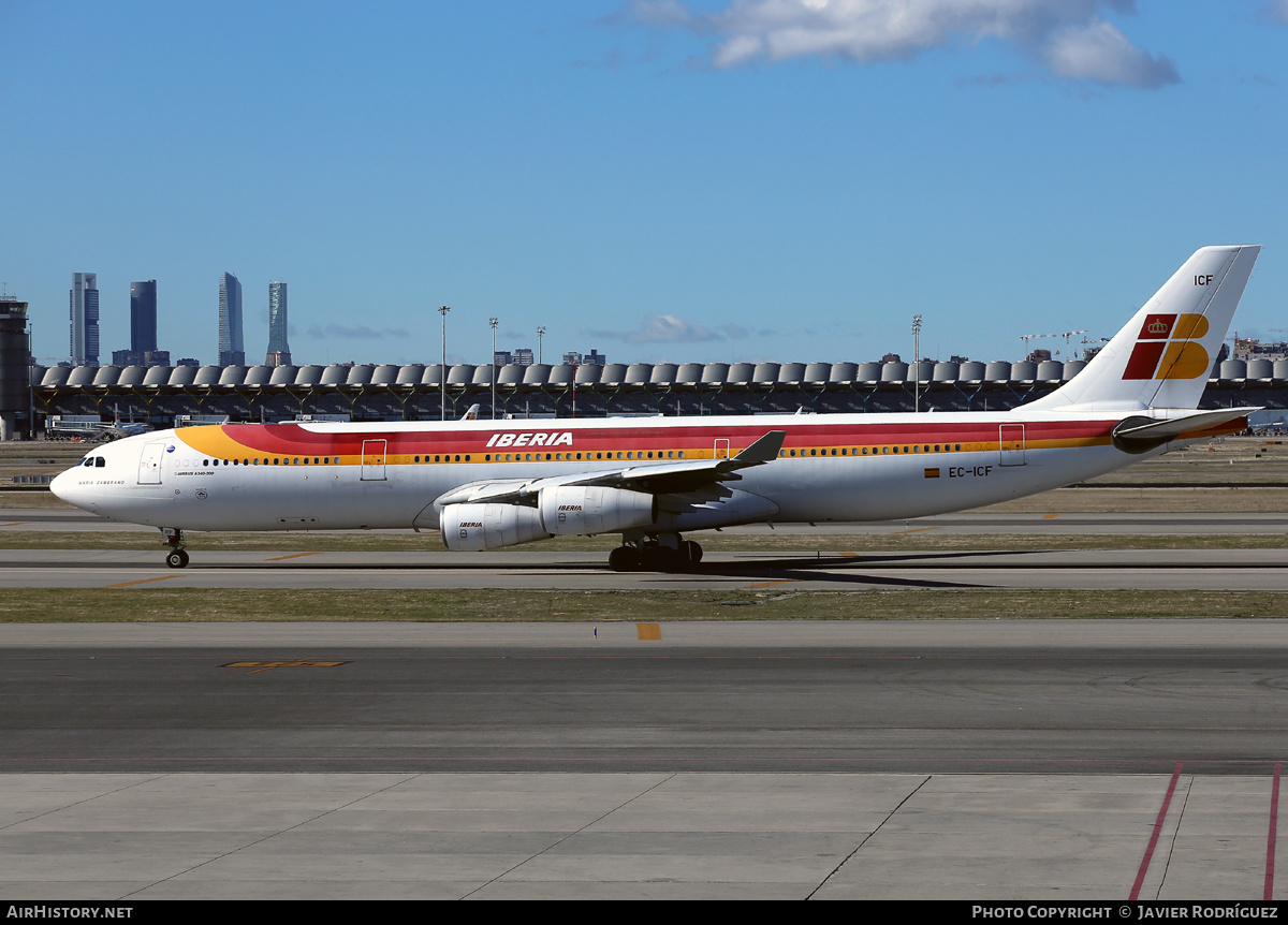 Aircraft Photo of EC-ICF | Airbus A340-313 | Iberia | AirHistory.net #491036