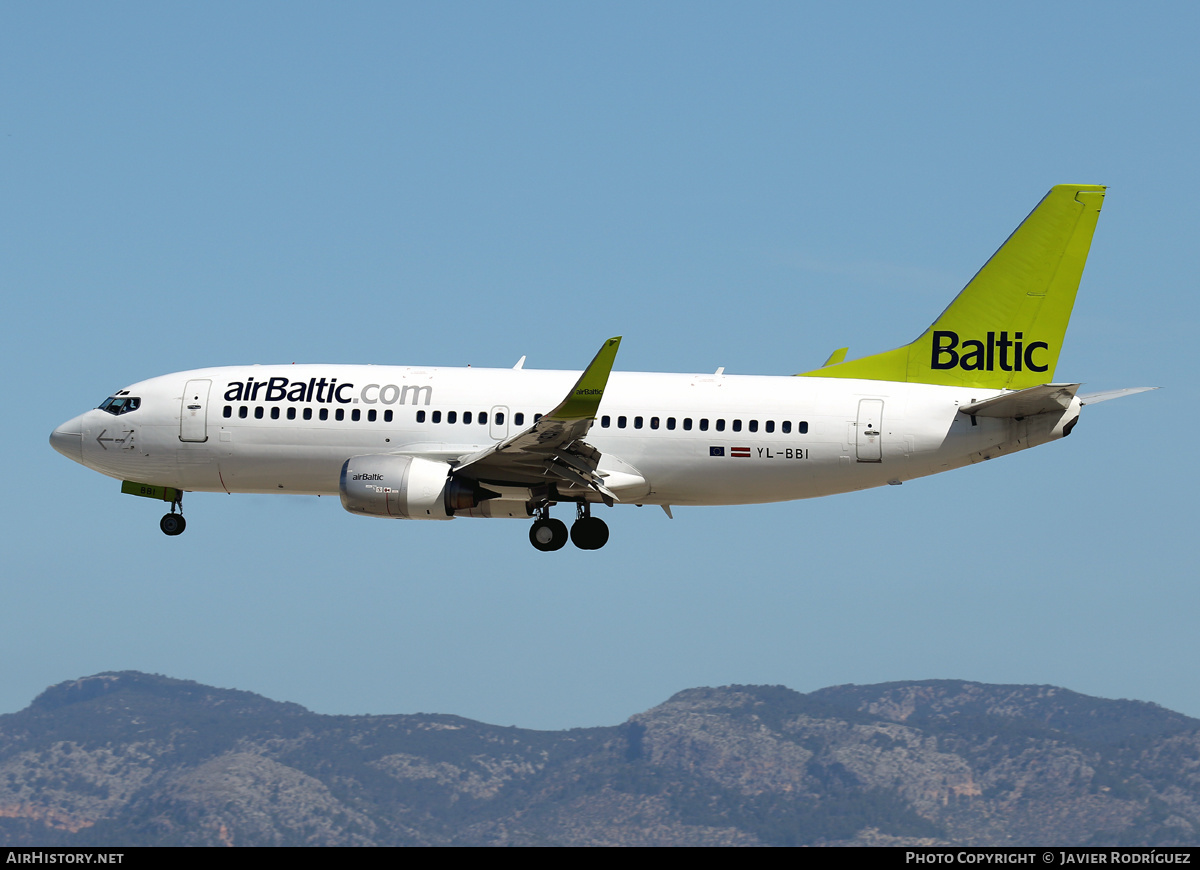 Aircraft Photo of YL-BBI | Boeing 737-33A | AirBaltic | AirHistory.net #491037