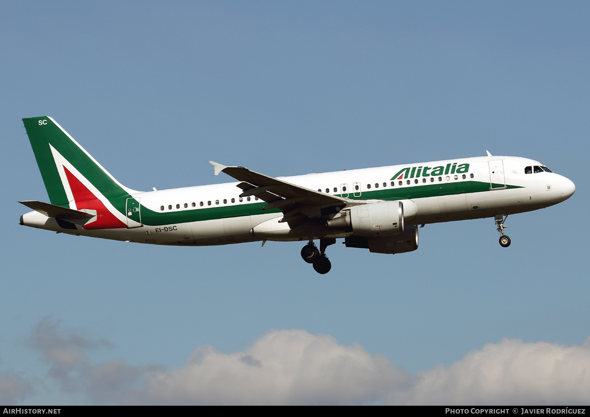 Aircraft Photo of EI-DSC | Airbus A320-216 | Alitalia | AirHistory.net #491045