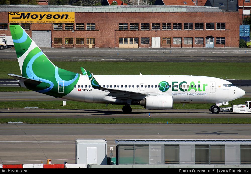 Aircraft Photo of HB-JJH | Boeing 737-752 | ECAir - Equatorial Congo Airlines | AirHistory.net #491065