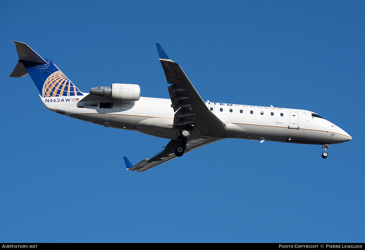 Aircraft Photo of N463AW | Bombardier CRJ-200LR (CL-600-2B19) | United Express | AirHistory.net #491067
