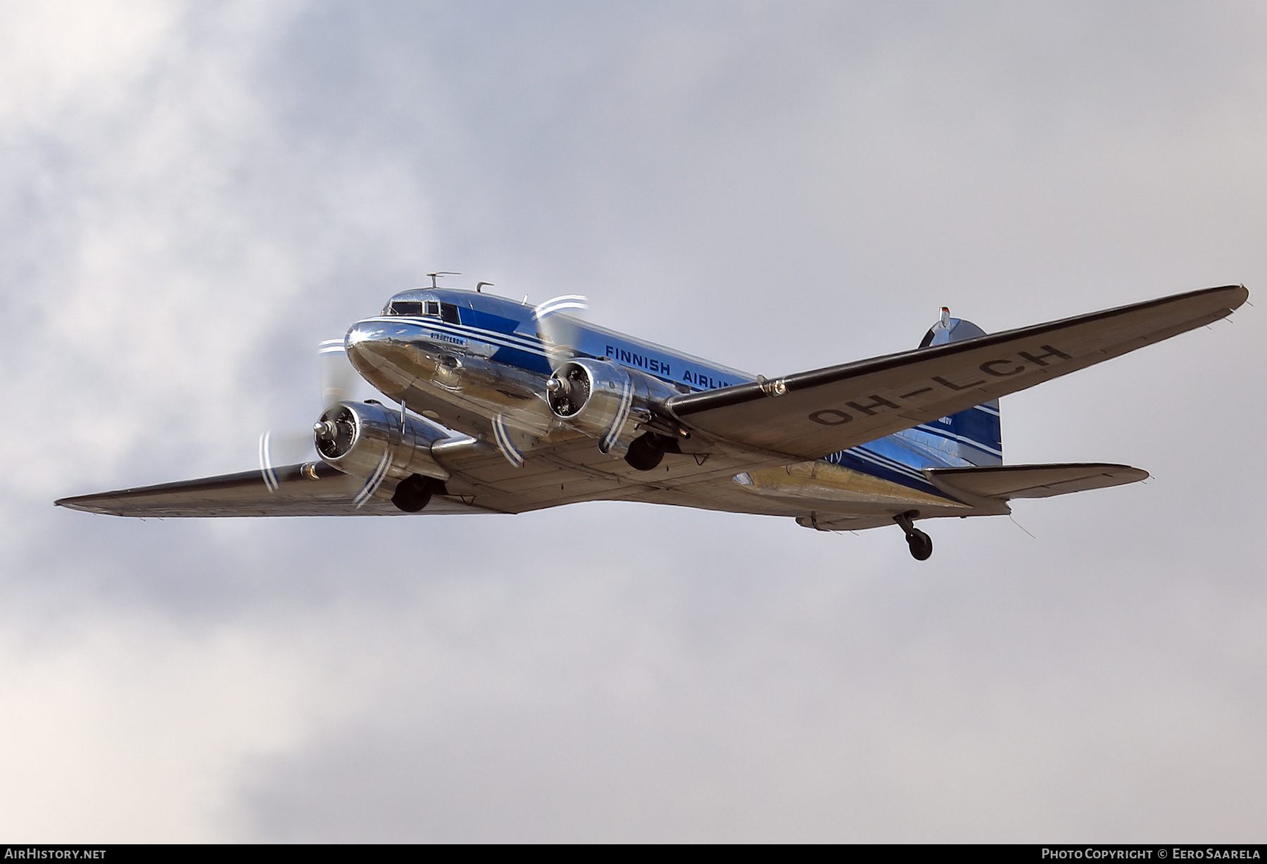Aircraft Photo of OH-LCH | Douglas DC-3(CF) | Airveteran | Aero Oy - Finnish Airlines | AirHistory.net #491068