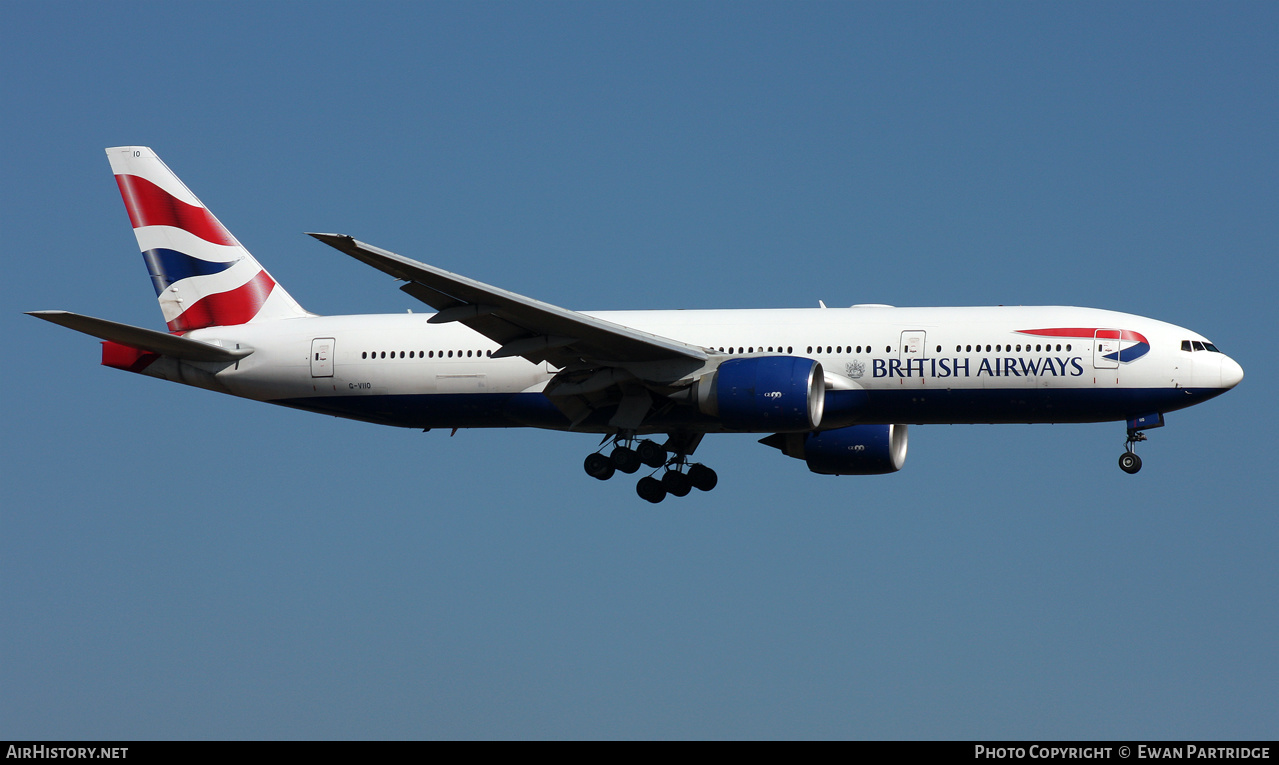 Aircraft Photo of G-VIIO | Boeing 777-236/ER | British Airways | AirHistory.net #491087