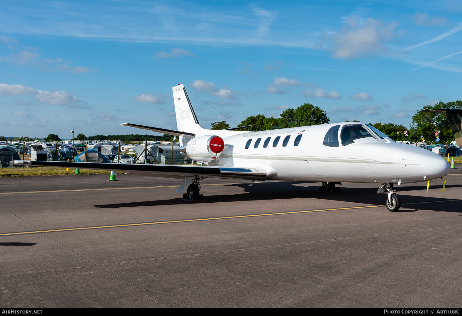 Aircraft Photo of SE-RMI / 103003 | Cessna 550 Citation Bravo | Swedish Air Force Historic Flight | Sweden - Air Force | AirHistory.net #491176